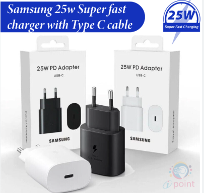 Original Samsung 25W Super Fast Charger with Cable