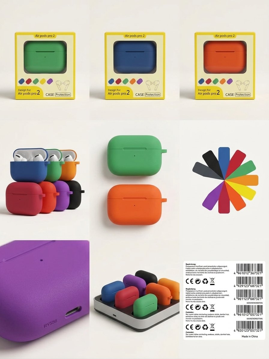AirPods Pro 2 Designer Silicone Shockproof Case Cover