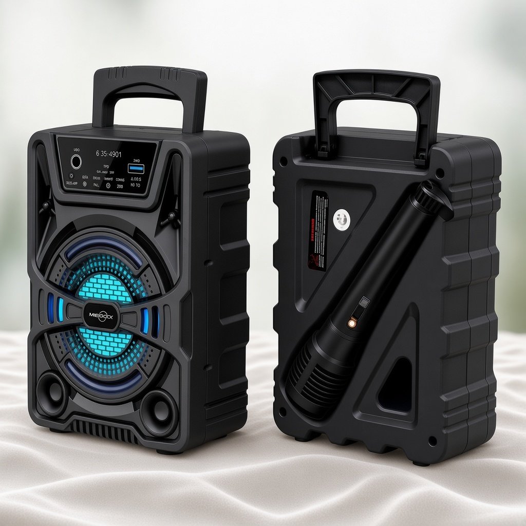 GTS-1637 Outdoor Karaoke Party Wireless Speaker with Microphone